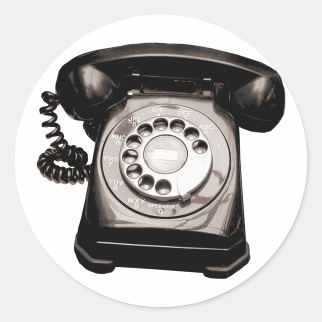 Pegatina Redonda Línea directa (Anverso)