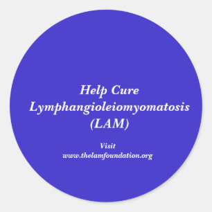 Pegatina Redonda Linfangioleiomiomatosis