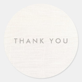 Pegatina Redonda Lino Blanco Gracias (imagen) 