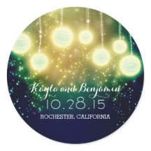 linternas bodas románticas verde azuladas