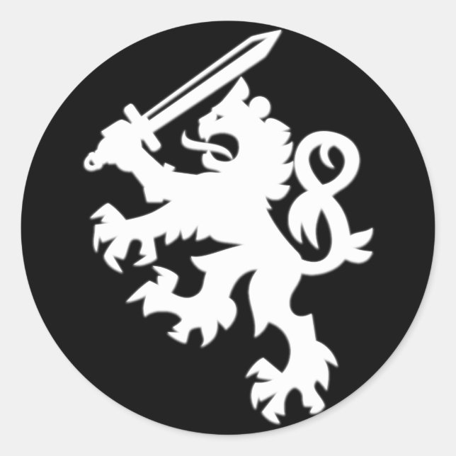 PEGATINA REDONDA LION_SWORD (Anverso)