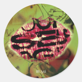 Pegatina Redonda Lip propio