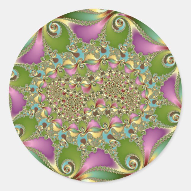 Pegatina Redonda Líquido (Anverso)