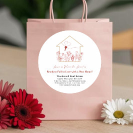 Pegatina Redonda ¿Listo para enamorarse de un nuevo hogar? | Promo