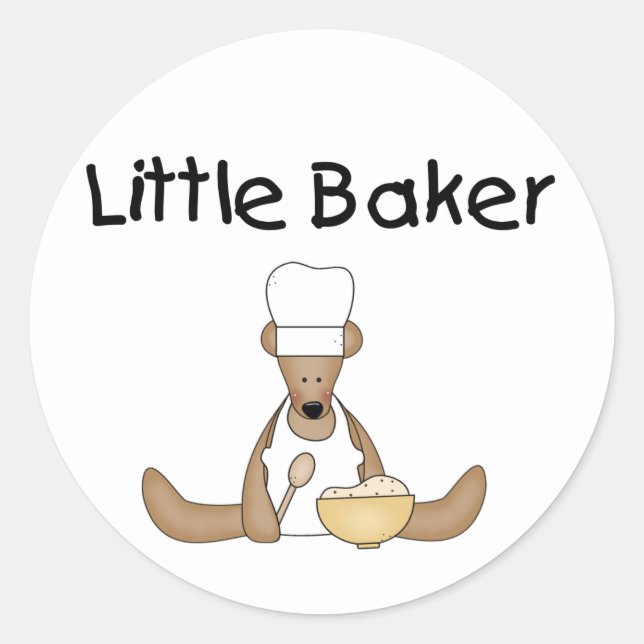 Pegatina Redonda Little Baker (Anverso)