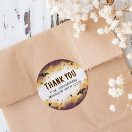 Pegatina Redonda Little Boo Baby Halloween Baby Shower Favor