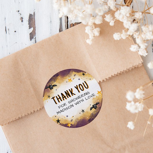 Pegatina Redonda Little Boo Baby Halloween Baby Shower Favor (Subido por el creador)