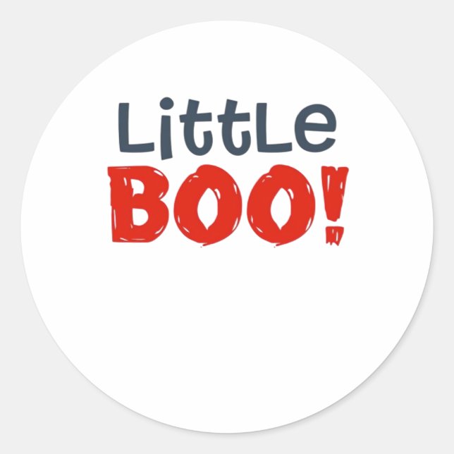 Pegatina Redonda Little Boo Creative Casual (Anverso)