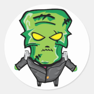 Pegatina Redonda Little Frankie