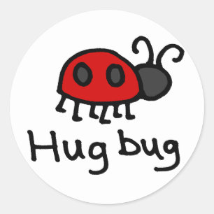 Pegatina Redonda Little Hug Bug
