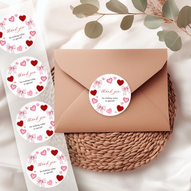 Pegatina Redonda Little Sweetheart Valentines Day Baby Shower (Subido por el creador)