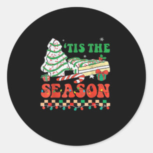 Pegatina Redonda Little Tis The Season