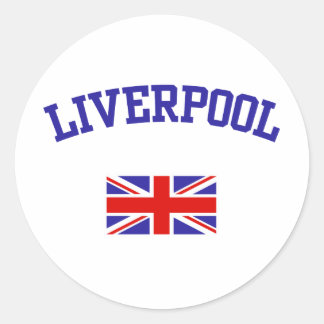 Pegatina Redonda Liverpool