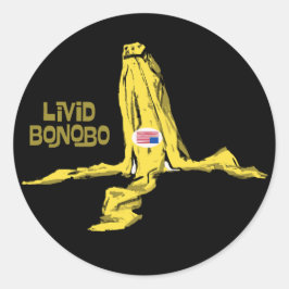 PEGATINA REDONDA LIVID BONOBO
