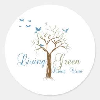 Pegatina Redonda LivingGreen
