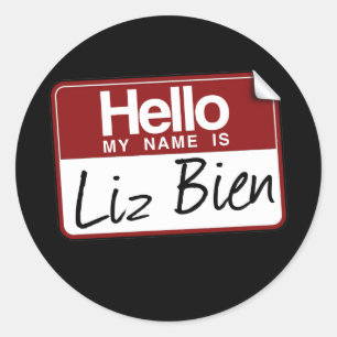 PEGATINA REDONDA LIZ BIEN