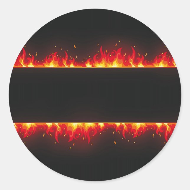 Pegatina Redonda llama #2 (Anverso)