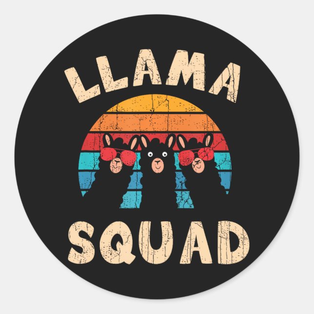 Pegatina Redonda Llama a brigada (Anverso)