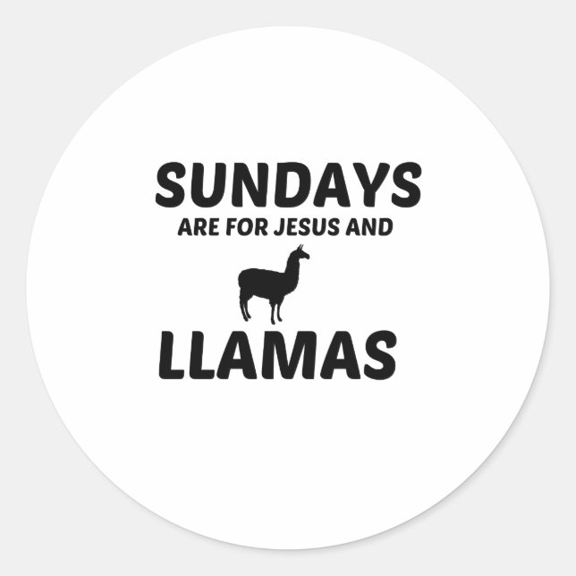 PEGATINA REDONDA LLAMA Y JESÚS DOMINGO (Anverso)