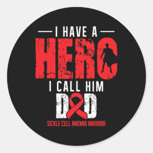 Pegatina Redonda Llámalo papá - Apoyo para la toma de conciencia so