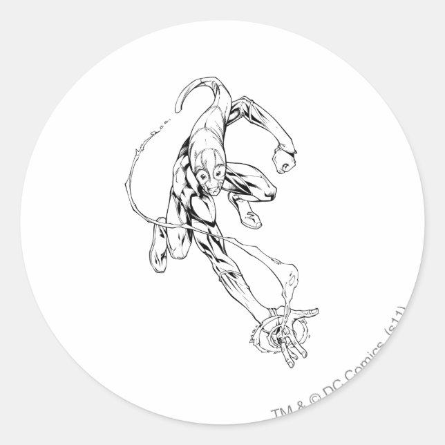 Pegatina Redonda Llanto azul 9 (Anverso)