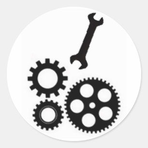 Pegatina Redonda Llave en la 2da GEN de los trabajos