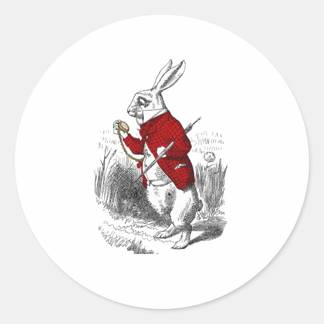 Pegatina Redonda Llego tarde, tarde (Anverso)