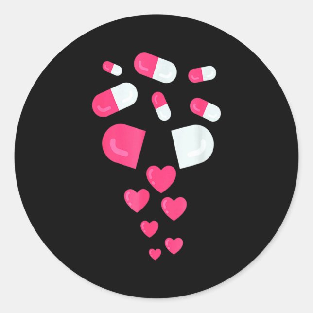 Pegatina Redonda Lls Love Valentines Costume Nk Ll _1  (Anverso)