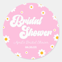 Lluvia de Boda Floral de Flor de Margarita Retro R