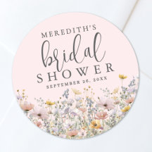 Lluvia de Flores Silvestres Rosa para Bridal Showe