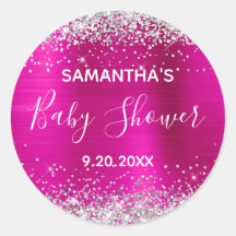 Lluvia de Plata Rosa Caliente Baby Shower