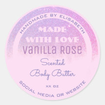 Lluvia Purpurina rosa y púrpura