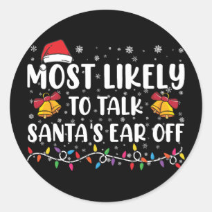 Pegatina Redonda Lo Más Probable Es Que Los Amigos Hablen De Las Na