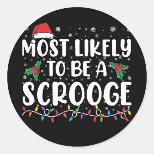 Pegatina Redonda Lo Más Probable Es Que Sean Navidades Familiares D