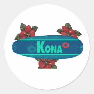 Pegatina Redonda Lo mejor de Kona