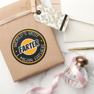 Pegatina Redonda Lo mejor del mundo, quiero decir padre