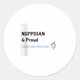 Pegatina Redonda Lo que Dios no puede hacer no existe oración Nsppd