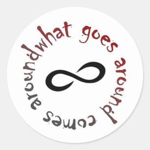 Pegatina Redonda Lo que va por ahí, se acerca