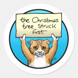 Pegatina Redonda Lo siento Kitty