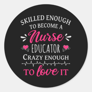 Pegatina Redonda Lo suficientemente capacitado como para convertirs