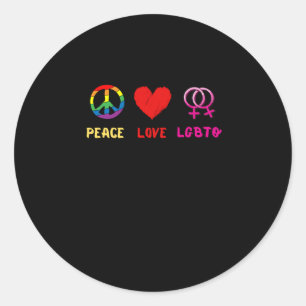 Pegatina Redonda Lo Uso Para LGBTQ, Fuera Y Orgulloso