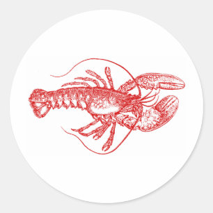 Pegatina Redonda Lobo