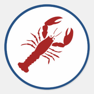 Pegatina Redonda Lobster