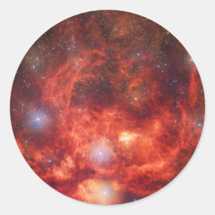 Pegatina Redonda Lobster Nebula