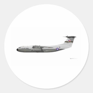 Pegatina Redonda Lockheed C-141A Starlifter