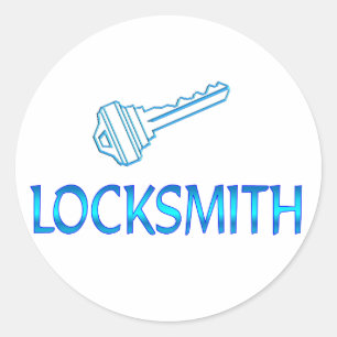 Pegatina Redonda Locksmith