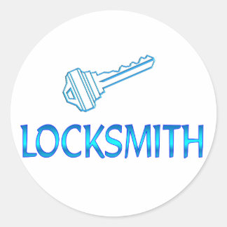 Pegatina Redonda Locksmith