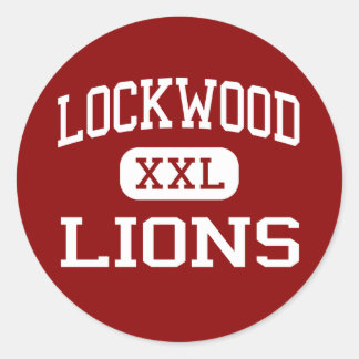 Pegatina Redonda Lockwood - Leones - Medio - Colas Montana
