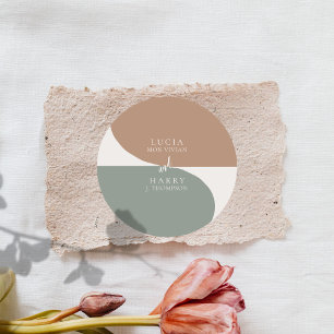 Pegatina Redonda Loco ahora mismo Boda