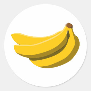 Pegatina Redonda ¡Locura bananera!